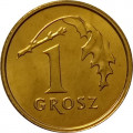 Польша 1 грош 2007 год - Герб UNC