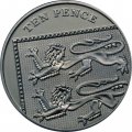 Великобритания 10 пенсов 2012 год 