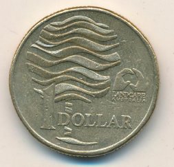 Австралия 1 доллар 1993 год - Landcare Australia (организация по защите окружающей среды) (VF)