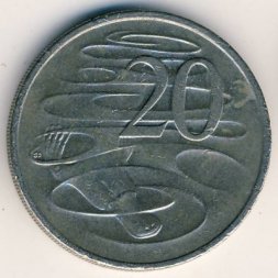Австралия 20 центов 2007 год