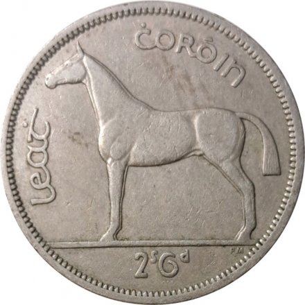 Ирландия 1/2 кроны (2 шиллинга 6 пенсов) 1962 год - Лошадь