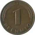ФРГ 1 пфенниг 1989 год (J)