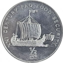 Северная Корея 1/2 чона 2002 год - ФАО. Корабль викингов