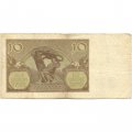 Польша 10 злотых 1940 год - F+