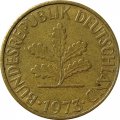 ФРГ 10 пфеннигов 1973 год - G