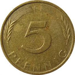 ФРГ 5 пфеннигов 1973 год (G)