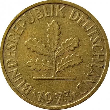ФРГ 5 пфеннигов 1973 год (G)