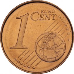 Испания 1 евроцент 2011 год - Кафедральный собор Сантьяго-де-Компостела (UNC)