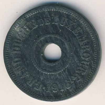 Люксембург 25 сантимов 1916 год