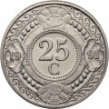 Антильские острова 25 центов 1991 год