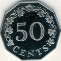 Мальта 50 центов 1976 год