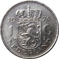 Нидерланды 1 гульден 1976 год