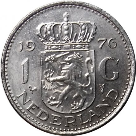 Нидерланды 1 гульден 1976 год
