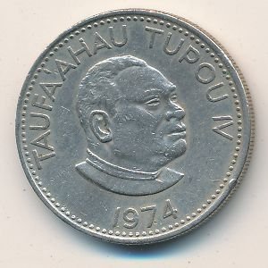 Тонга 10 сенити 1974 год