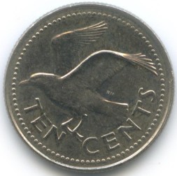 Барбадос 10 центов 1995 год