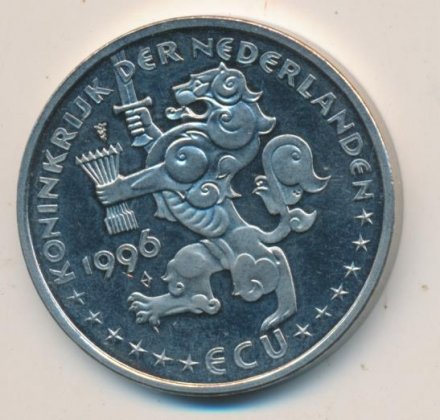Нидерланды 1 экю 1996 год