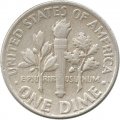 США 1 дайм (10 центов) 1964 год - Франклин Рузвельт (без отметки МД)