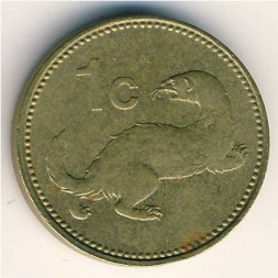 Монета Мальта 1 цент 1986 год - Ласка