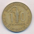 Западная Африка 10 франков 1981 год - Газель