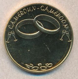 Монета Камерун 7500 франков КФА 2006 год