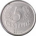 Бразилия 5 сентаво 1996 год
