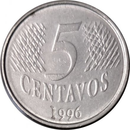 Бразилия 5 сентаво 1996 год