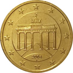 Германия 50 евроцентов 2004 год (F)