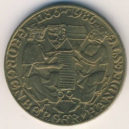 Монета Австрия 20 шиллингов 1986 год - Санкт-Георгенбергский договор