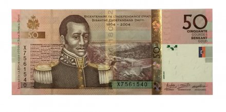 Гаити 50 гурдов 2016 год - Франсуа Капуа. Форт Jalousière, Marmelade - UNC 