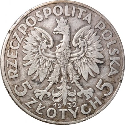 Польша 10 злотых 1932 год (Без отметки монетного двора - Лондон)