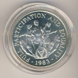Либерия 20 долларов 1983 год