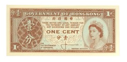 Гонконг 1 цент 1961-1971 год - UNC