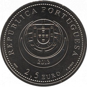 Португалия 2,5 евро 2013 год - Португальская этнография - Серьги Виана-ду-Каштелу