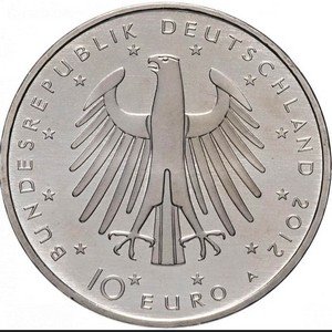 Германия 10 евро 2012 год - 300 лет со дня рождения Фридриха II