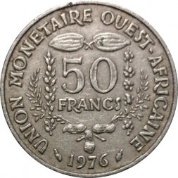 Западная Африка 50 франков 1976 год