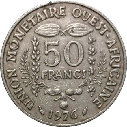 Западная Африка 50 франков 1976 год