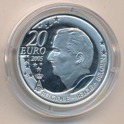 Бельгия 20 евро 2005 год