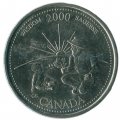 Канада 25 центов 2000 год - Миллениум. Мудрость