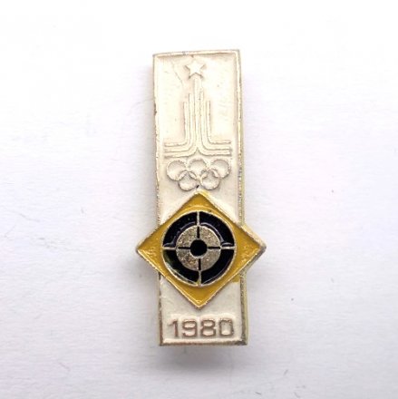 Значок. Олимпиада 1980 Стрельба