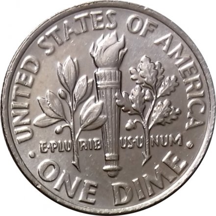 США 1 дайм (10 центов) 2013 год - Франклин Рузвельт (D)