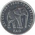 Сомали 5 шиллингов 2000 год - ФАО. Слон