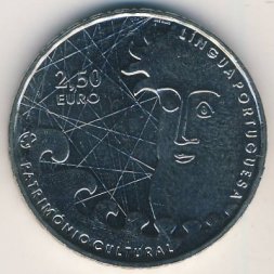 Португалия 2,5 евро 2009 год - Португальский язык