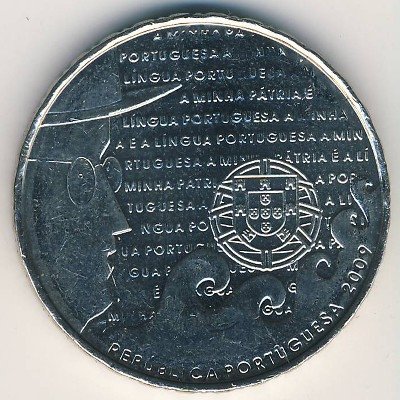Португалия 2,5 евро 2009 год - Португальский язык