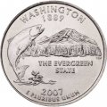 США 25 центов 2007 год - Штат Вашингтон (D)