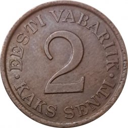 Эстония 2 сента 1934 год