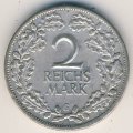 Веймарская республика 2 рейхсмарки 1926 год (G)