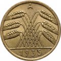 Веймарская республика 5 рейхспфеннигов 1935 год (A)