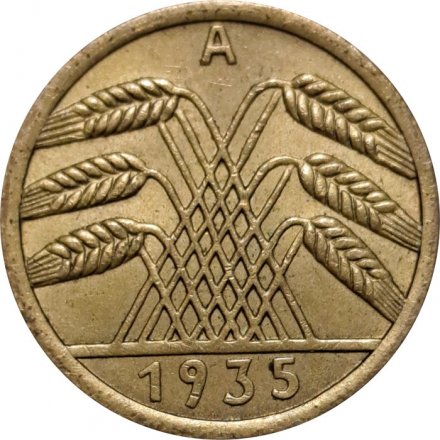 Веймарская республика 5 рейхспфеннигов 1935 год (A)