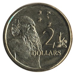 Монета Австралия 2 доллара 2016 год
