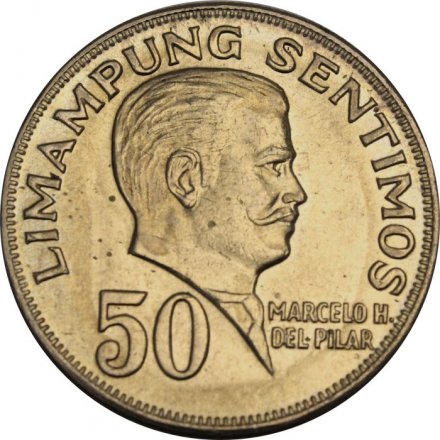 Филиппины 50 сентимо 1972 год - Марсело Дель Пилар